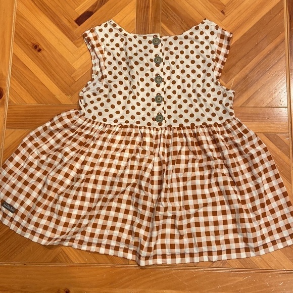 Womens Matilda Jane Feeling Collegiate Orange and White Checkered Top in Size M - Picture 3 of 6